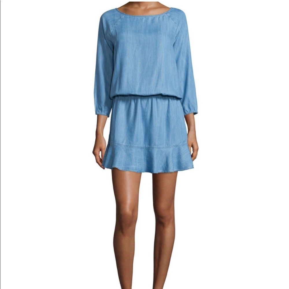 NEW • Joie • Arryn B Mini Dress Long Sleeves Marin Blue Small Womens